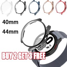 For Samsung Galaxy Watch 4 40mm / 44mm Screen Protector TPU Case Cover New