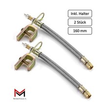 2x Ventilverlängerung 160 mm flexibel Metall...