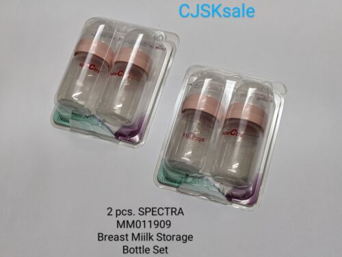 2 pcs. SPECTRA MM011909 Breast Milk Storage Bottle Set (NEW). - Picture 1 of 9
