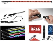 Boss Audio Remote-controlled Rgb Led Lighted Whip 4ft Utv Sxs Atv Offroad Wp4 Boss Audio Remote-controlled Rgb Led Lighted Whip 4ft Utv Sxs Atv Offroad Wp4