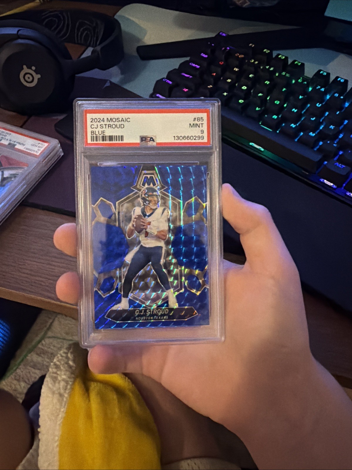 2024 Panini Mosaic - C.J. Stroud #85 Blue Mosaic Prizm /99