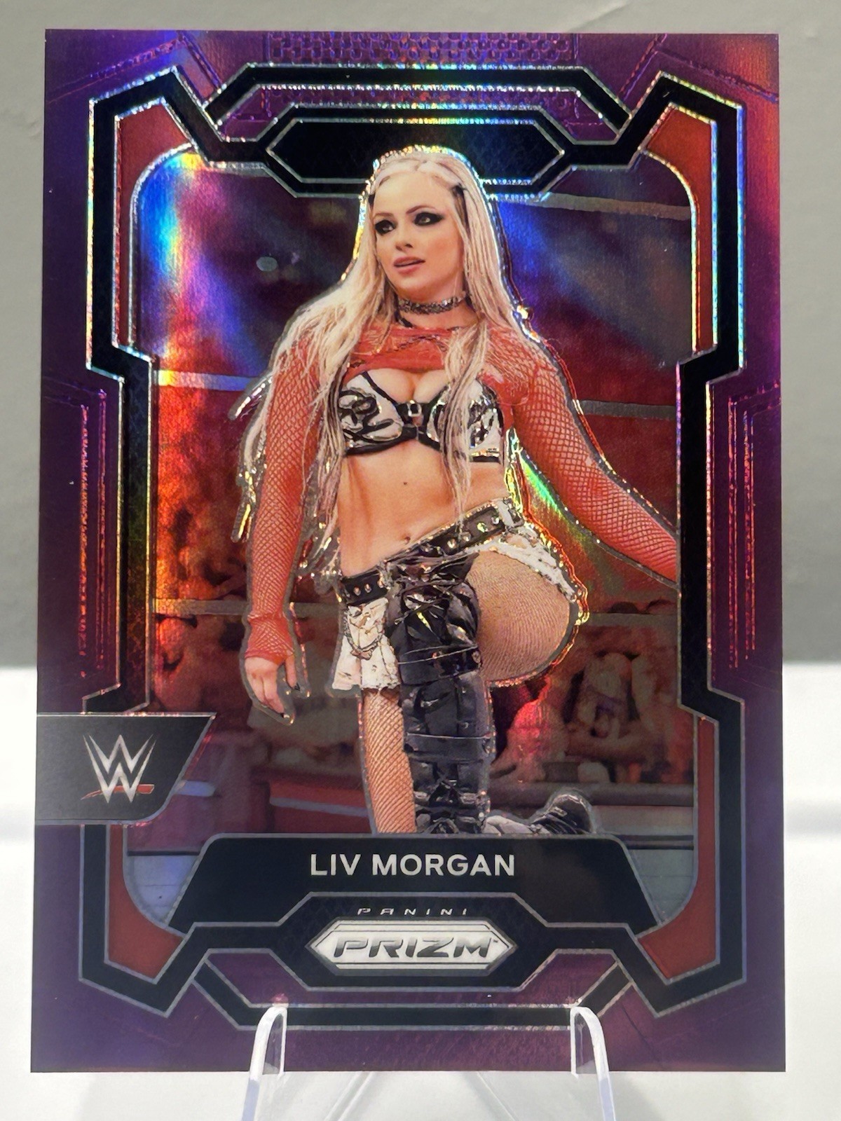 2024 Panini Prizm WWE LIV MORGAN Purple PRIZM /149