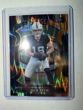 2025 Select Football RC Jack Bech Concourse Black and Orange Shock #6 Raiders