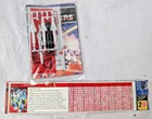 Vintage Transformers G1 Mirage Sticker sheet Accessories Instructions Tech Specs