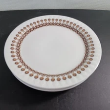 Set Of 3 Unused Rosenthal Thomas "Lanzette Brown" 7 1/2" Dessert Plates