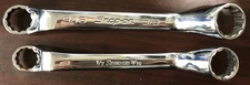Snap On 2 PC Double Box Offset Wrench Lot -9/16X5/8 - 1/2x9/16- XSO1618- XSO1820