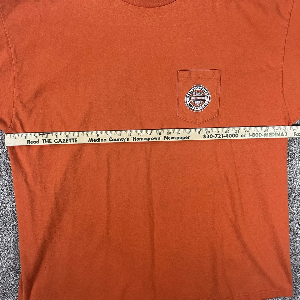 Camiseta Camisa De Colección Y2K Harley Davidson Naranja Gráfico Hale’s Mansfield Prison ¡5X! Foto 3 de 4