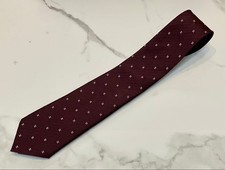 Excellent condition CHANEL Tie Burgundy Excellent Condition