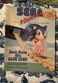 Vintage Lot 3 Sega Visions Magazine 1991 92 93 Sonic Boom Game Gear Joe Montana