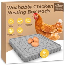 Washable  Reusable Nesting Pads for Chicken Coop - 4Pcs Chicken Nest Mats - ...