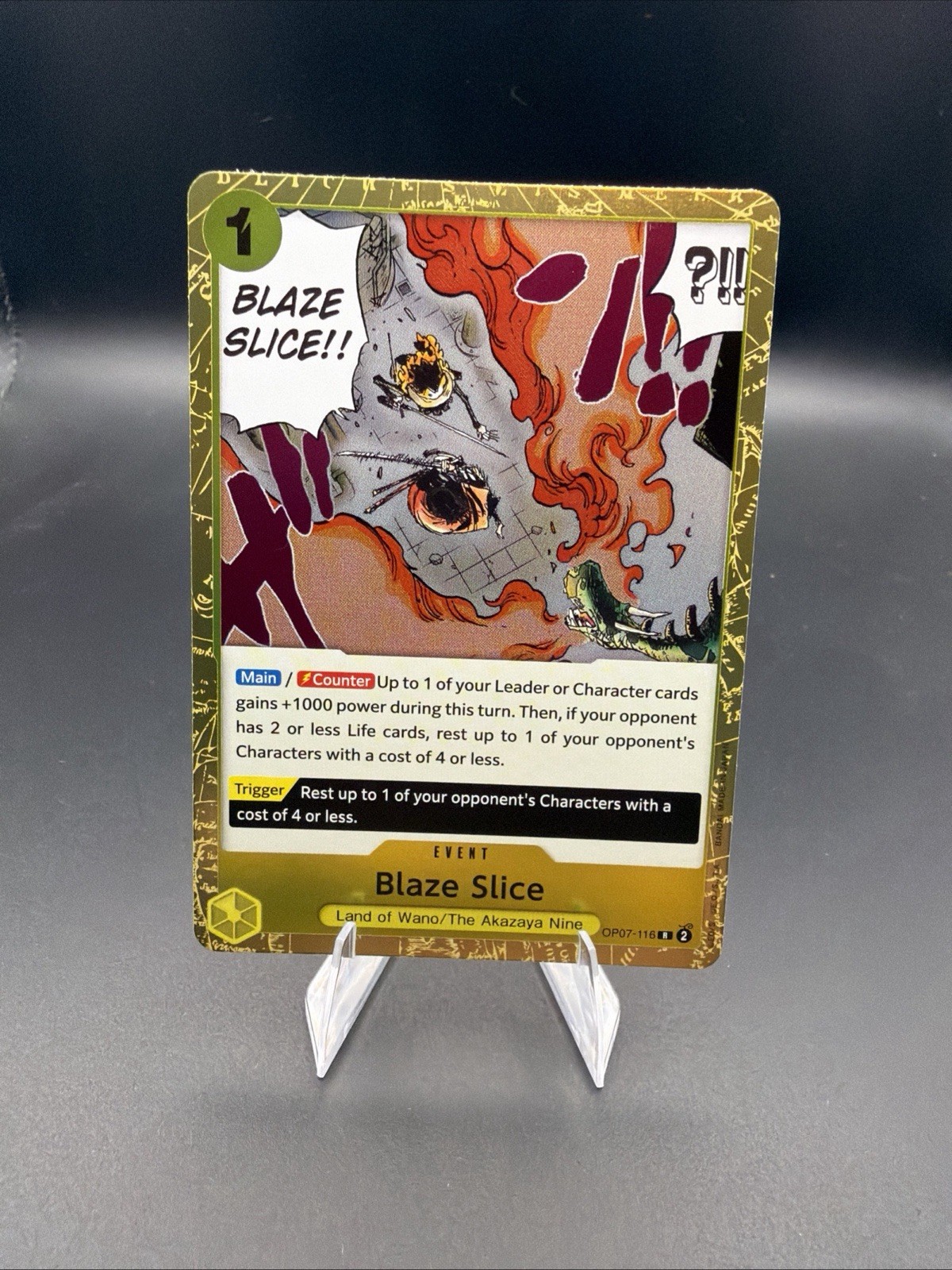 Blaze Slice OP07-116 R 500 Years In The Future One Piece Card Game R English