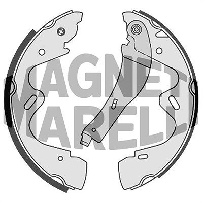 Magneti Marelli Bremsbacke Hinterachse U.A. FüR Nissan, Toyota, VW-image