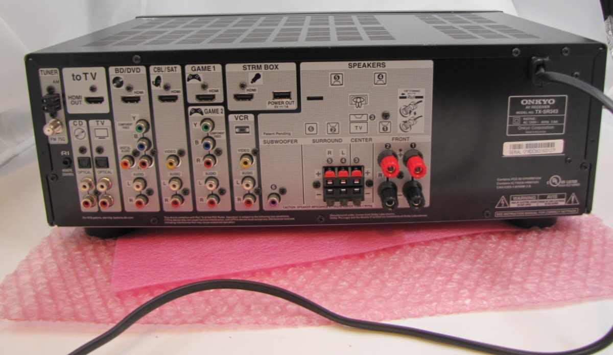 Onkyo 3922jj58z0607061j Tx-sr343 AV Amplifier / Receiver for sale