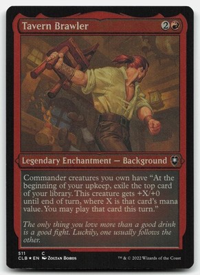 Tavern Brawler (Foil Etched) 511 Commander Legends: Battle for Baldur's Gate NM