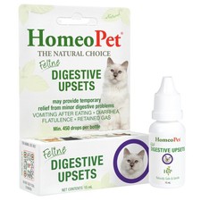 HomeoPet Feline Digestive Upsets, Supplement for Cats, 15 15-ml, Natural