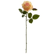 18  Rose Artificial Flower Peach Nearly Natural Realistic Home Decor Set Of 24