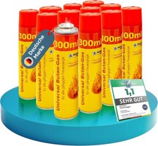 MAGNUM&reg; 12xFeuerzeuggas inkl. 4 Adapter &ndash; Premium Nachf&uuml;llgas f&uuml;r Gasfeuerzeug