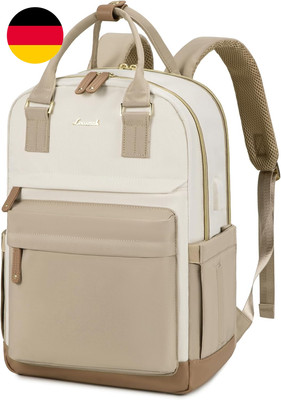 LOVEVOOK Rucksack Damen, 17 Zoll Laptop Schulrucksack Reiserucksack Wasserdicht 