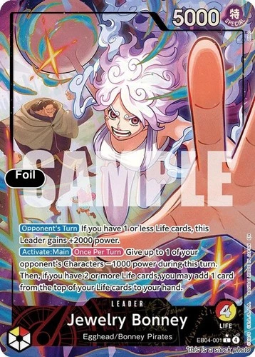 Jewelry Bonney (Alternate Art) [OP15-EB04 - EB04-001] - NM [Foil] TCG One Piece