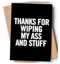 Funny card for mom or dad  Original card for parents for Mother's Day or