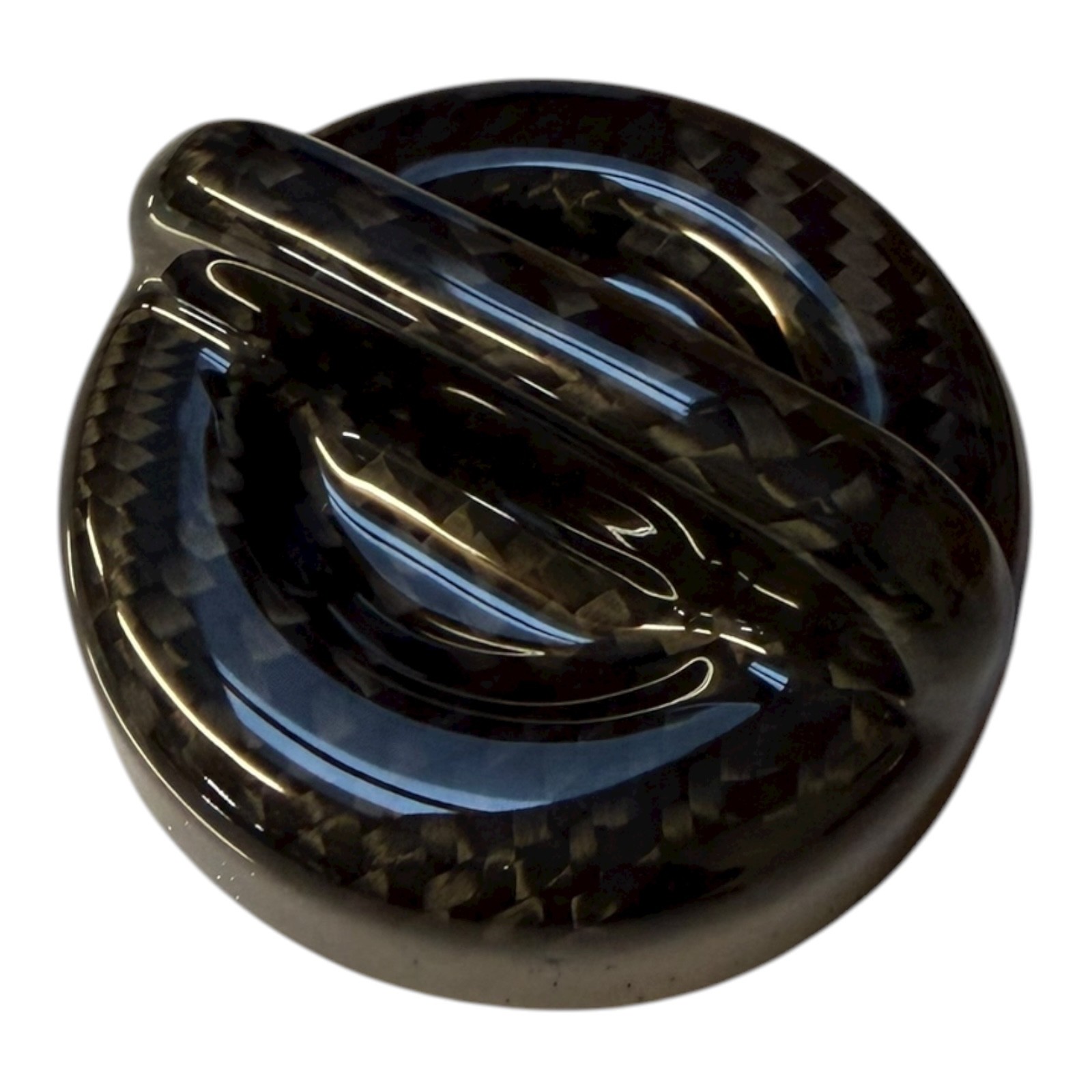 Fits Abarth Genuine Carbon Fibre Engine Oil Cap Lid Cover 500 595 695 UK