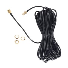 RP - SMA Male to female Wifi antenna connector Extension Cable black 10 M Q6O4
