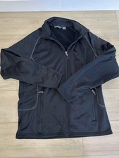 Eddie Bauer Women s Black Large Full Zip Fleece Sweater Jacket