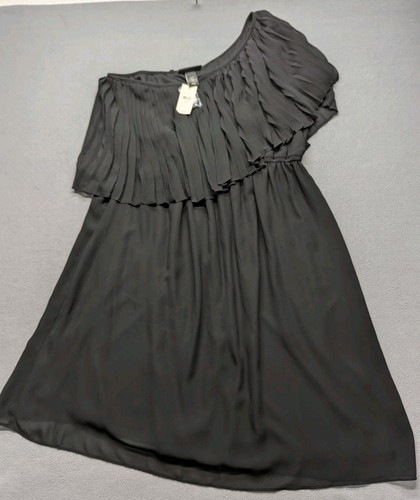 Lane Bryant Black One Shoulder Dress Womens 18/20 Knee Length NWT - Picture 1 of 5