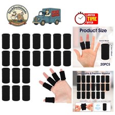 20 Pack Finger Protection Covers - Compression Sleeves for Arthritis Relief