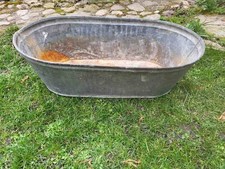 alte Babywanne, Zinkwanne Wanne Badewanne, Waschwanne, Pflanzgefäß