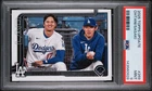 SHOHEI OHTANI / ROKI SASAKI ROOKIE CARD VETERAN COMBOS 2025 TOPPS UPDATE PSA 9