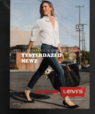 2014 print ad for Levi's Jeans ''Feel Comfortable in Your Own Skinny''