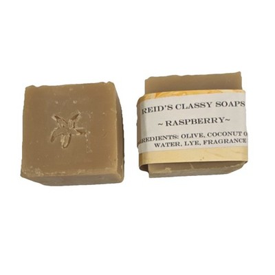 Reid's Classy Soaps Raspberry Body Bar, Olive Coconut Fragrance oil. 4.25 ea 