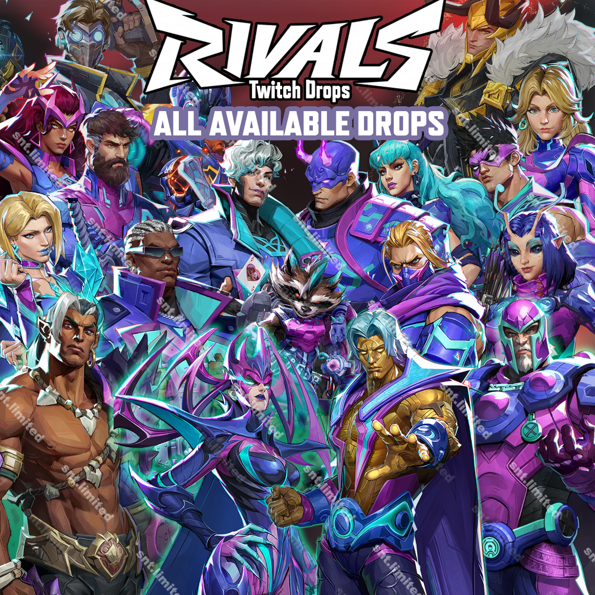 MARVEL RIVALS - Twitch Drops | Up to 96 Items Total | Costumes