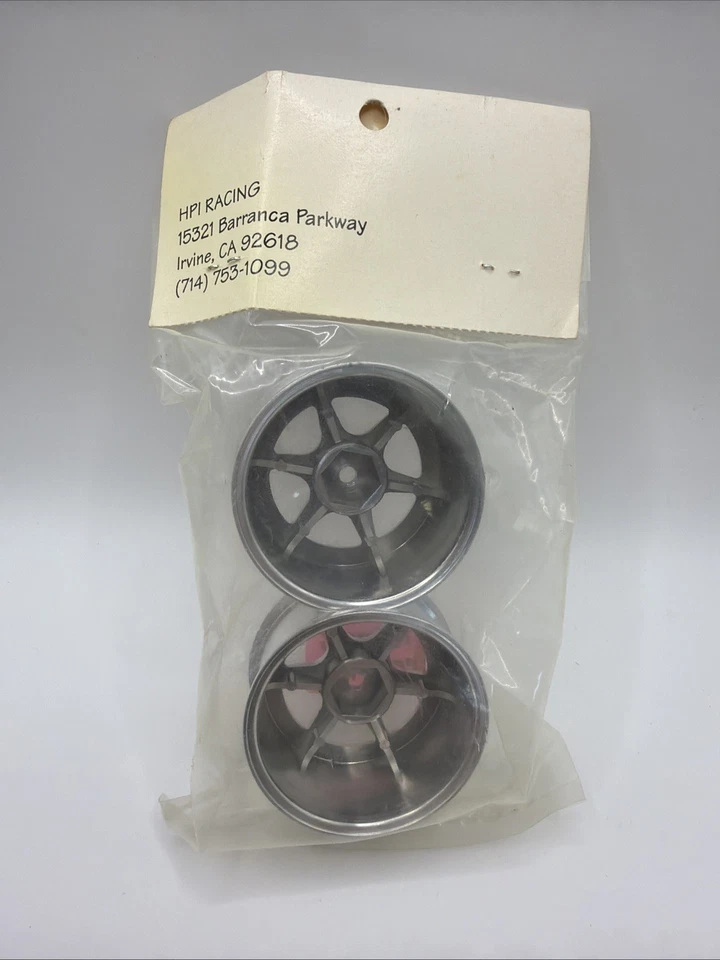 3567 HPI Racing 1/10 RC Touring Car 6 Spoke Chrome Wheels RS4/ Tamiya B79 - Image 2 of 2