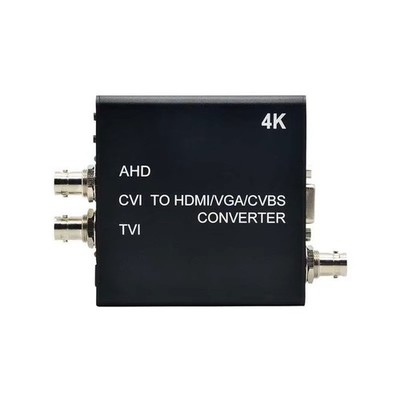 4K BNC to HDMI Video Converter Adapter for Monitors & DVRs Home Security