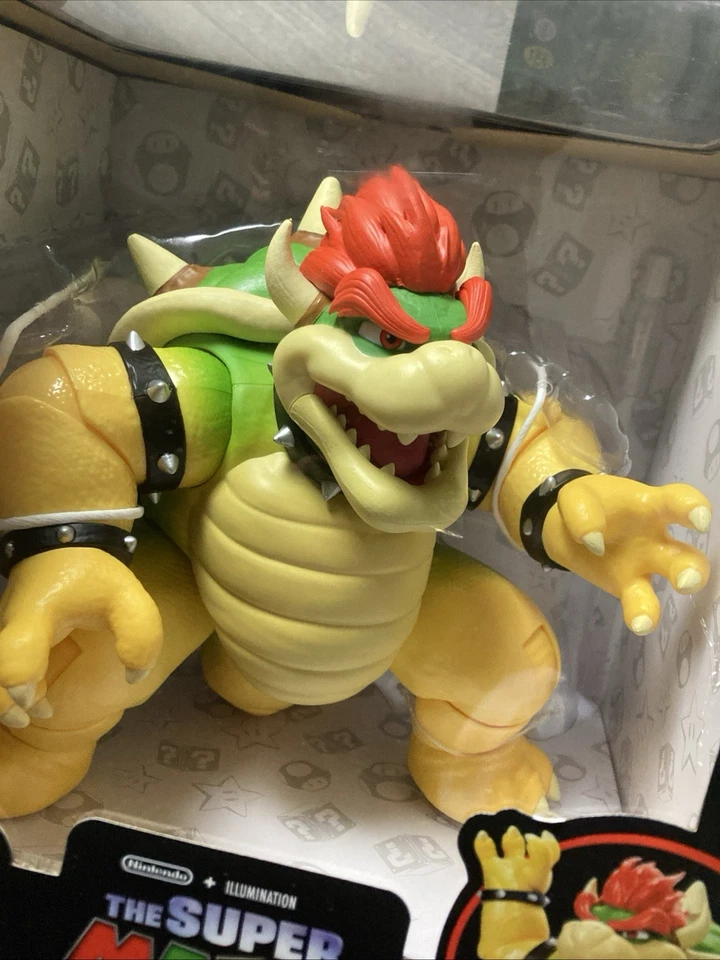 Lote de 4 figuras de acción de la película SUPER MARIO BROS Bowser Toad Luigi Cat Mario Toys Foto 4 de 4
