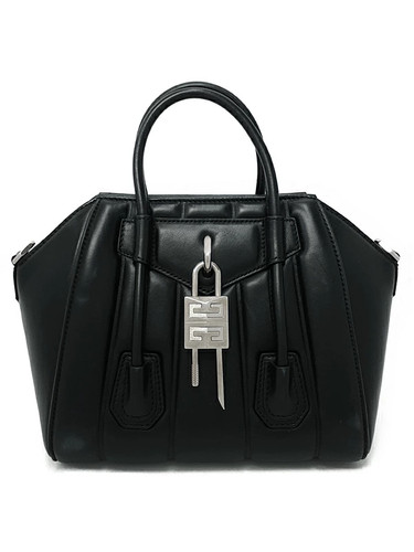 Givenchy Antigona Lock Handbag Leather Black Shoulder Strap Missing