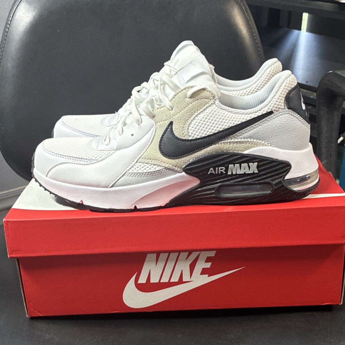 Nike Air Max Excee White Black Pure Platinum FN7304-100 Men's