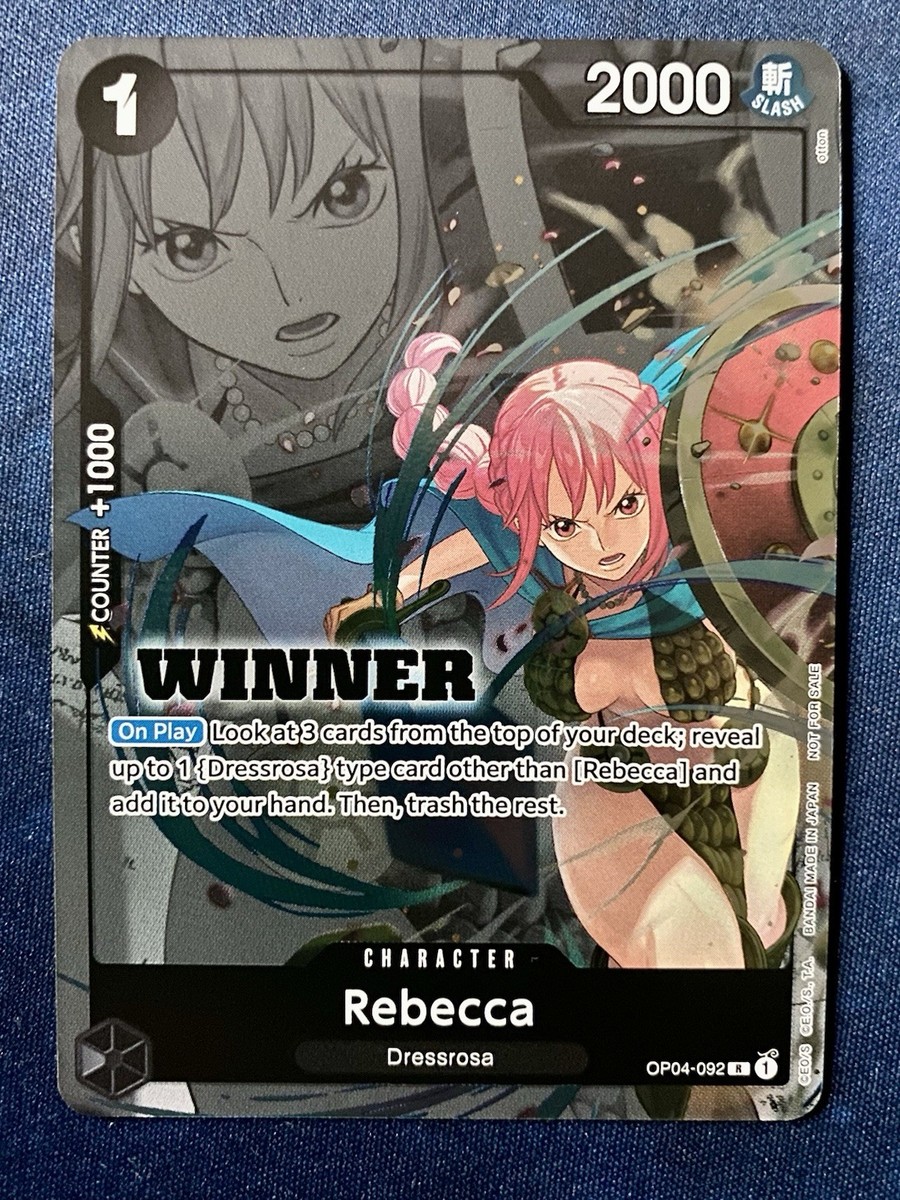 Rebecca WINNER Pack 2025 Vol. 2 OP04-092 One Piece Promotion Cards