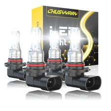 9005 9006 LED Headlights Kit Combo Bulbs High Low Beam Super White Bright