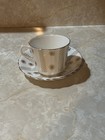 VTG. Alesbury Bone China Teacup/Saucer Set Sunburst Pattern England — photo 2