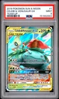 2019 POKEMON SUN & MOON TEAM UP #1 CELEBI & VENUSAUR GX PSA 9