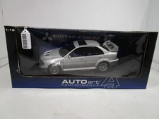 AUTOART 1/18 PERFORMANCE SILVER MITSUBISHI LANSER EVO VI STREET CAR RHD *READ*