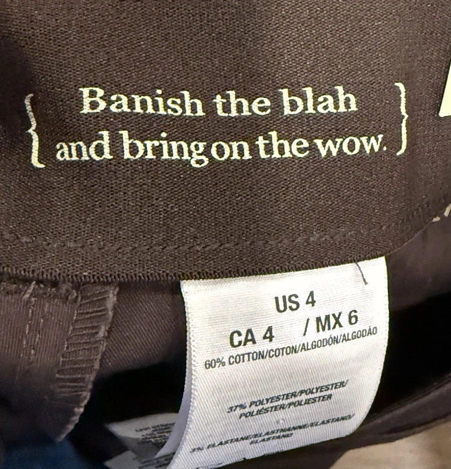 Bermudas para mujer talla 4 Dockers marrón nuevas con etiquetas Foto 4 de 4