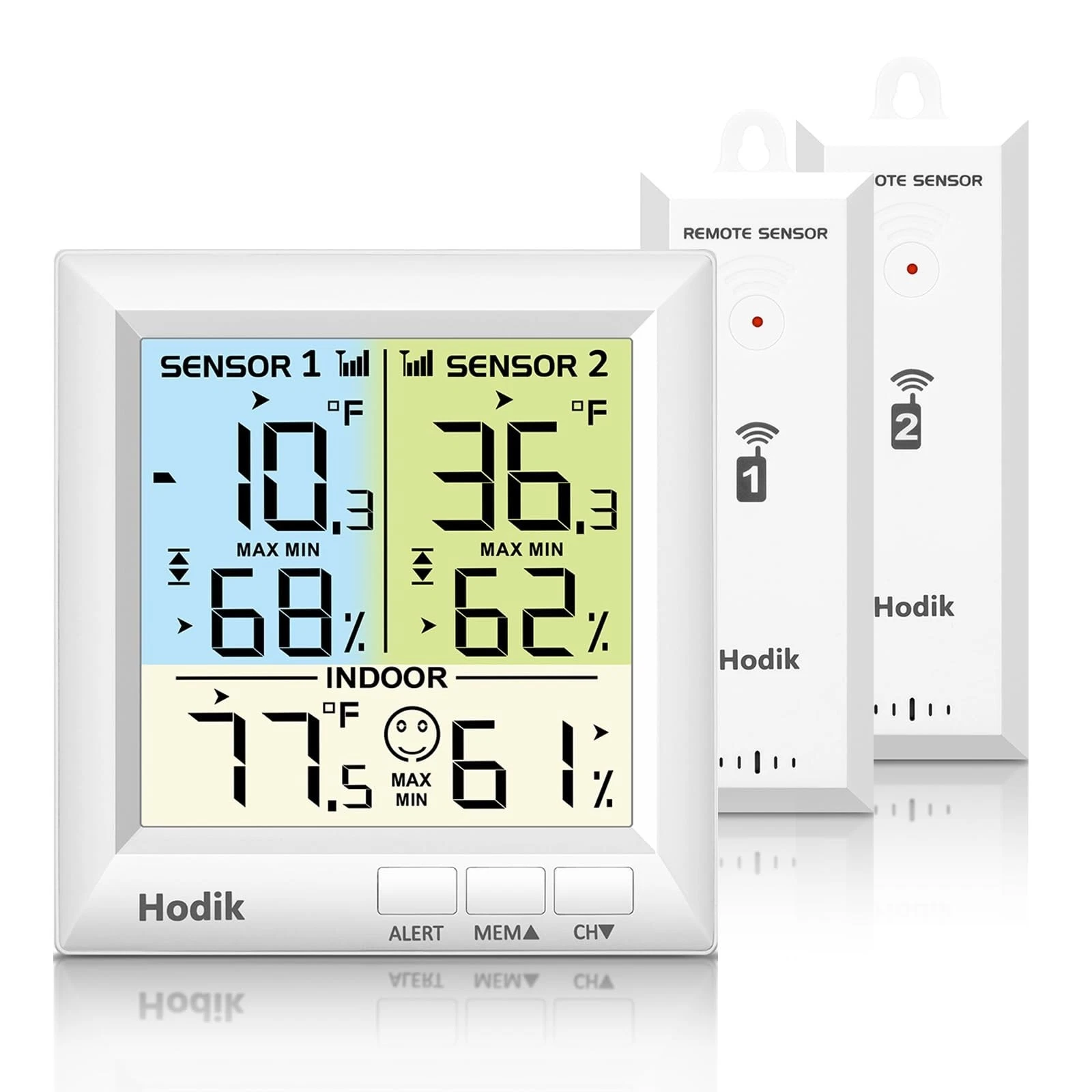 Wireless Freezer Thermometer with Alarm Refrigerator Thermometer, Fridge Free...