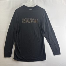 Burton Black Medium Men s Long Sleeve Thermal Midlayer Snowboarding Skiing