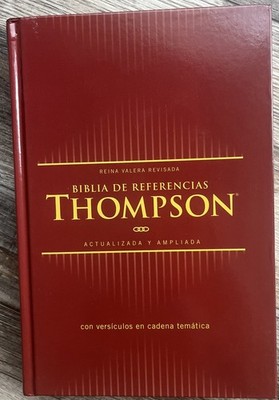 Reina Valera Revisada Biblia de Referencia Thompson,TapaDura,Palbrs Jesús N rojo