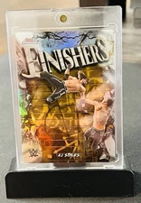 🔥2025 WWE Topps Finest AJ STYLES Gold Finishers /50🔥