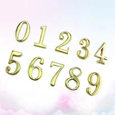 10 PCS Hotel Door Sign Number Metal Home Address Signs for House